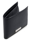 Men's Metal Logo Half Wallet Black - SALVATORE FERRAGAMO - BALAAN 3