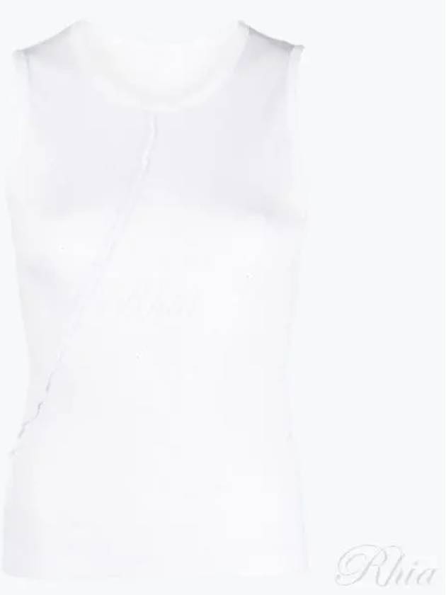 Twisted Muscle Tank Cotton Sleeveless White - HELMUT LANG - BALAAN 2