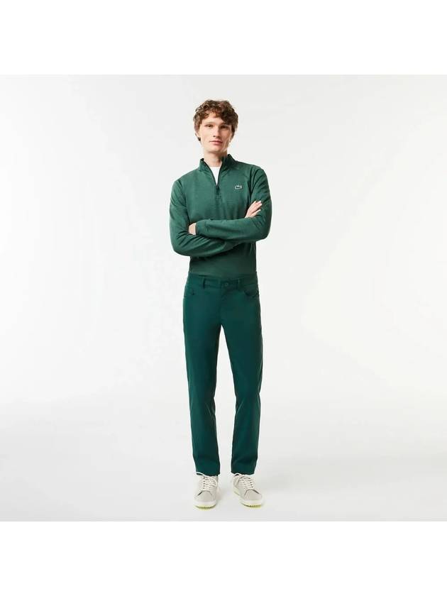 Men's slim fit 5 pocket pants deep green - LACOSTE - BALAAN 3