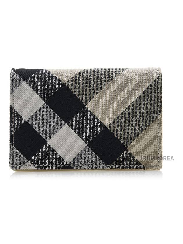 Check Pattern Card Wallet Beige - BURBERRY - BALAAN 2