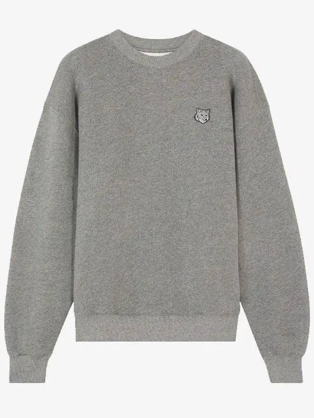 Bold Fox Head Patch Comfort Sweatshirt Grey Melange - MAISON KITSUNE - BALAAN 2