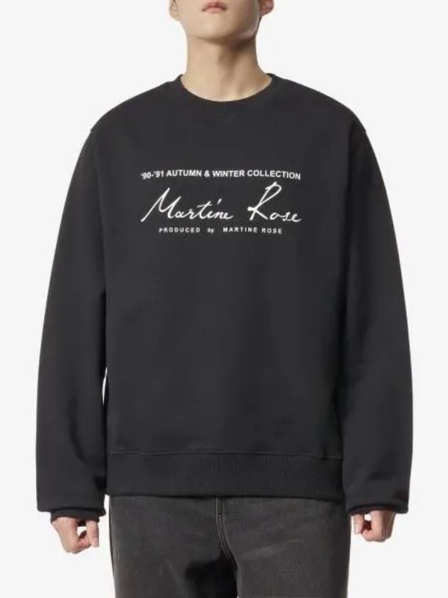 Logo Classic Sweatshirt Black CMR601BLACK - MARTINE ROSE - BALAAN 1