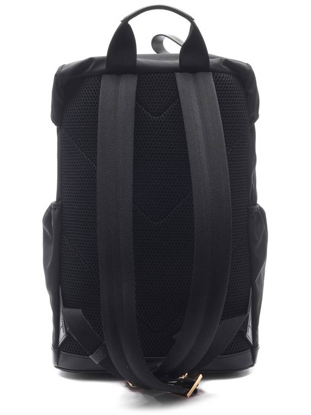 Buckle Strap Drawstring Backpack Black - TOM FORD - BALAAN 5