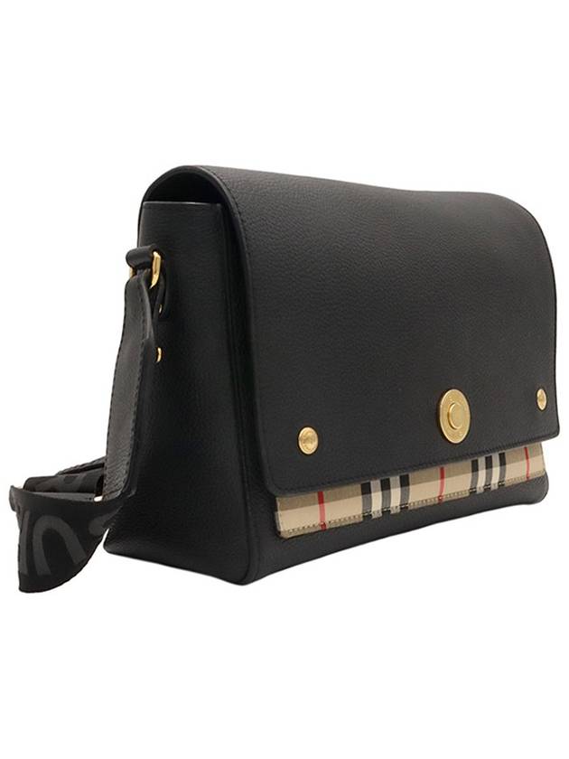 Black leather vintage check note cross bag 80211101 - BURBERRY - BALAAN 3