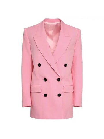 Nevim Double Breasted Blazer Jacket Pink - ISABEL MARANT - BALAAN 1