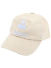 Tyron Logo Cotton Ball Cap Ecru Blue - ISABEL MARANT - BALAAN 2