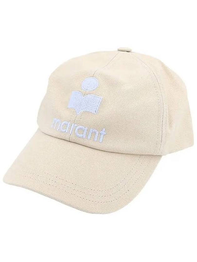 Tyron Logo Cotton Ball Cap Ecru Blue - ISABEL MARANT - BALAAN 2