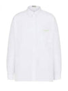 Cotton Long Sleeve Shirt White - DIOR - BALAAN 2