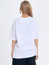 Salon de Key Unisex Geo Sphere X Large Fit Short Sleeve T-Shirt White SDKIISD240514HT005 - SALONDEKII SDLABEL - BALAAN 4