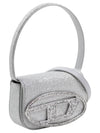 1DR Glitter Fabric Shoulder Bag Silver - DIESEL - BALAAN 4