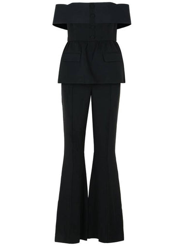 Self-Portrait 'Bardorot' Jumpsuit In Black Acetate Blend - SELF PORTRAIT - BALAAN 1