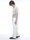 button wide jeans white - CHANCE'S NOI - BALAAN 9