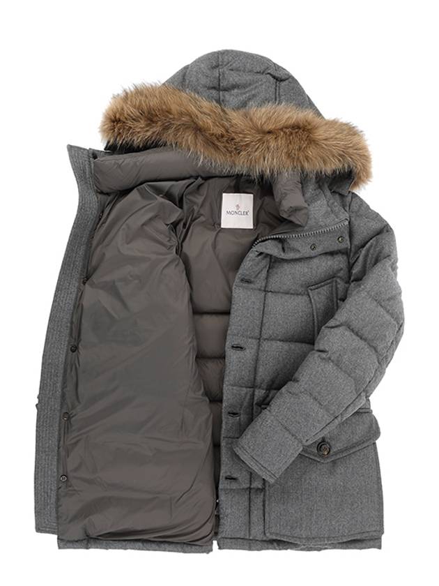 Leader Rethe down padded jacket gray - MONCLER - BALAAN 5