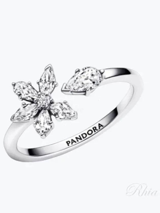 Women's Sparkling Herbarium Cluster Ring White - PANDORA - BALAAN 2