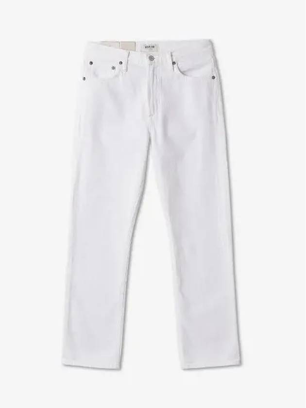 Mia mid rise straight denim pants white A90221183ELMNT - AGOLDE - BALAAN 2