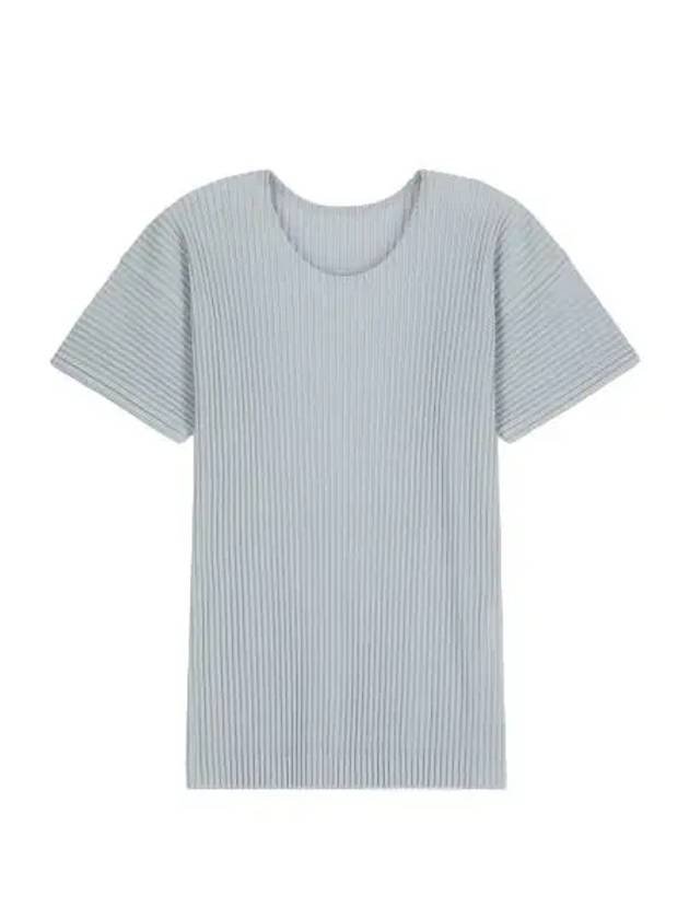 March pleated short sleeved t shirt light blue - ISSEY MIYAKE - BALAAN 1