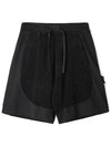 Cotton Terry Garment Dyed Shorts Black - STONE ISLAND - BALAAN 2