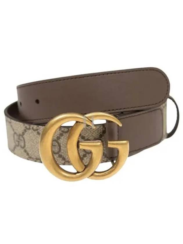 Double G Buckle Leather Belt Brown - GUCCI - BALAAN 2