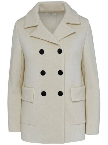 Charlott White Wool Coat - CHARLOTT - BALAAN 1