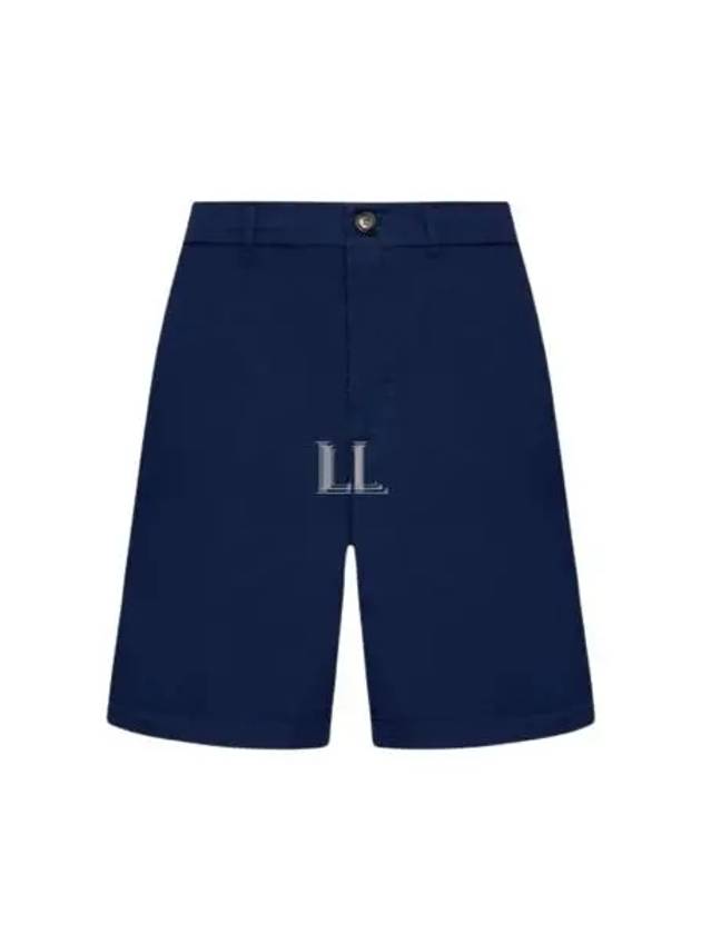 Mid-Rise Chino Shorts Blue Prussia - BRUNELLO CUCINELLI - BALAAN 2