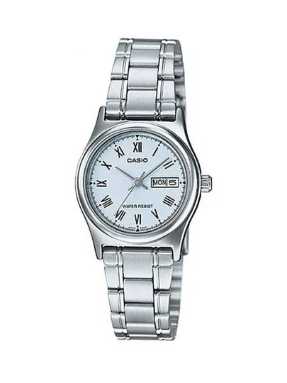 Metal Roman Numerals Analog Watch Silver - CASIO - BALAAN 2