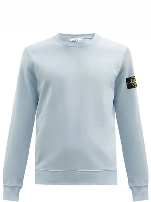 Stone Island Compass Waffen Garment Dyed Cotton Sweatshirt Sweatshirt Sky - STONE ISLAND - BALAAN 1