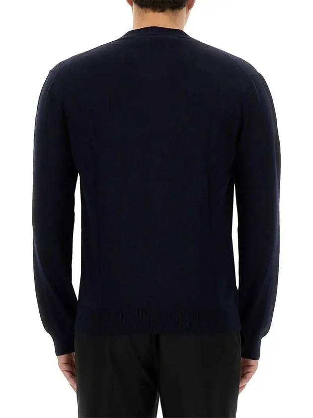 Bold Fox Head Patch Regular Cardigan Navy - MAISON KITSUNE - BALAAN 4