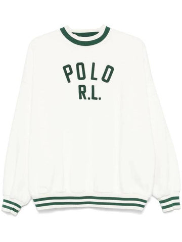 Logo Fleece Sweatshirt White - POLO RALPH LAUREN - BALAAN 1