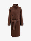 Wrapped Belted Single Coat Brown - LEMAIRE - BALAAN 2