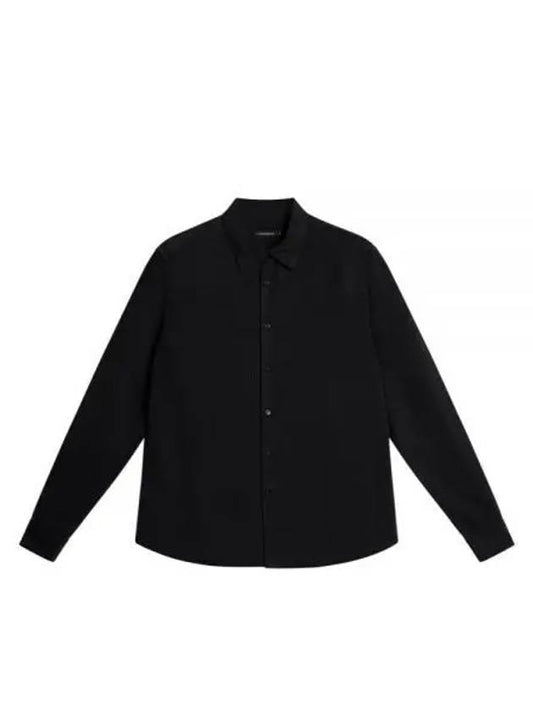 SLIM LS COMFORT TENCEL SHIRT FMST10241 9999 Men's slim long sleeve comfort tencel shirt - J.LINDEBERG - BALAAN 2