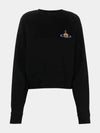 Athletic Cropped Sweatshirt Black - VIVIENNE WESTWOOD - BALAAN 2