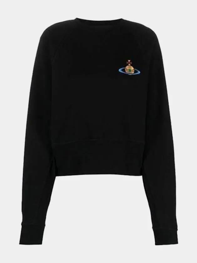 Athletic Cropped Sweatshirt Black - VIVIENNE WESTWOOD - BALAAN 2