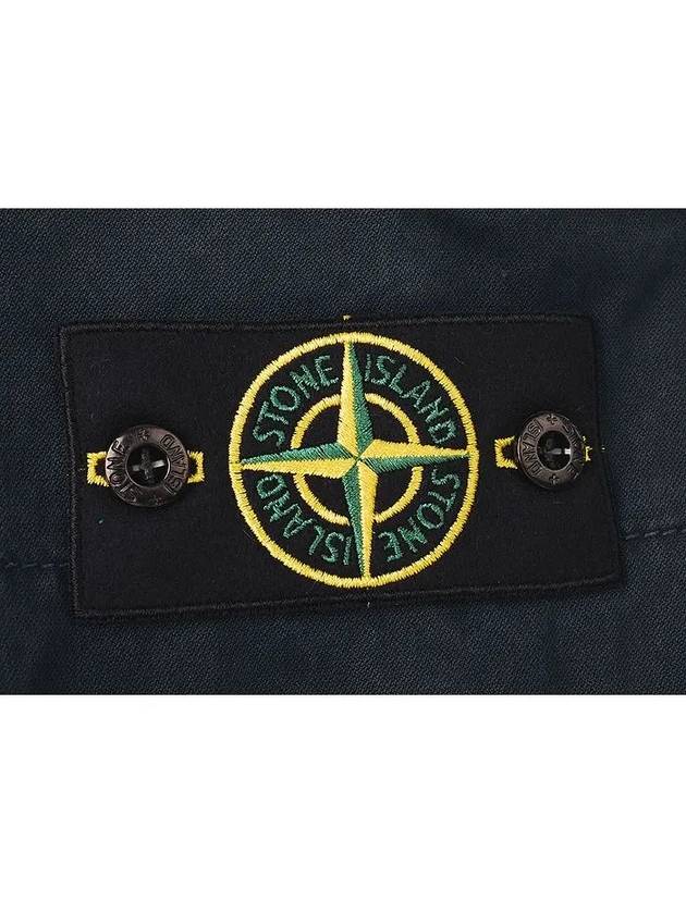 Wappen Patch Slim Fit Straight Pants Blue - STONE ISLAND - BALAAN 5