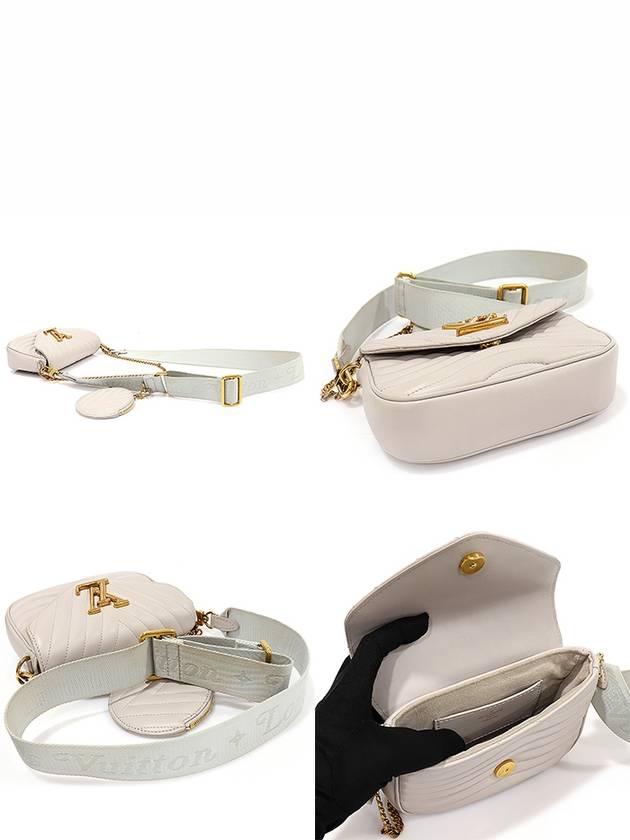 M57864 BRUME Gray Calfskin Vintage Gold New Wave Multi Pochette Cross 2WAY - LOUIS VUITTON - BALAAN 4