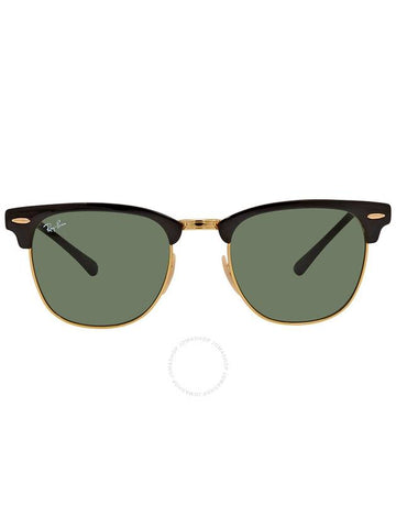 Ray Ban Clubmaster Metal Green Square Unisex Sunglasses RB3716 187 51 - RAY-BAN - BALAAN 1