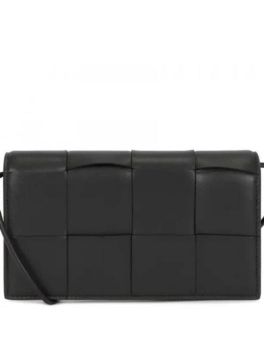 Intrecchio Strap Mini Cross Bag Black - BOTTEGA VENETA - BALAAN 2