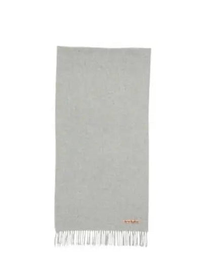 Wool Fringe Scarf Light Grey Melange - ACNE STUDIOS - BALAAN 2