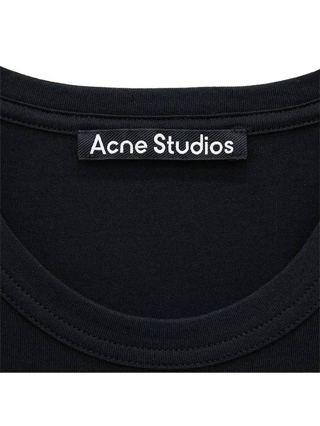 Face Logo Crew Neck Short Sleeve T-Shirt Black - ACNE STUDIOS - BALAAN 5