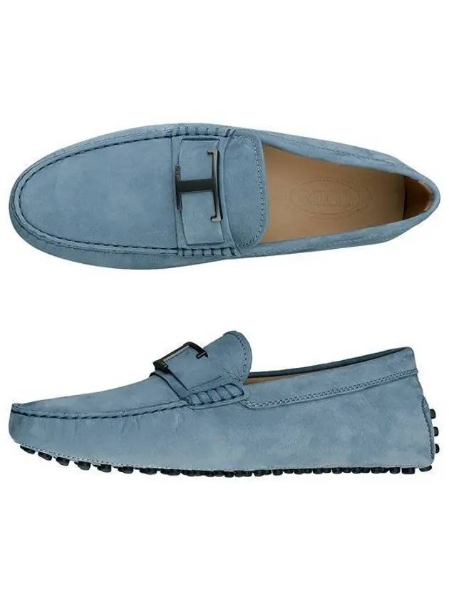 Gommino Nubuck Driving Shoes Light Blue - TOD'S - BALAAN 2