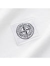 Pisato Effect Logo Patch Short Sleeve T-Shirt White - STONE ISLAND - BALAAN 5