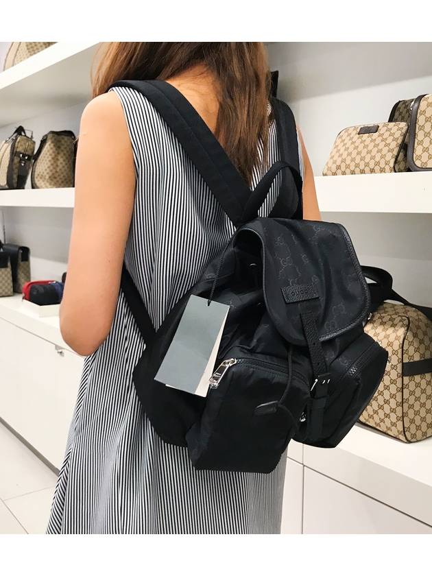 GG Pocket Nylon Backpack BLack - GUCCI - BALAAN 11