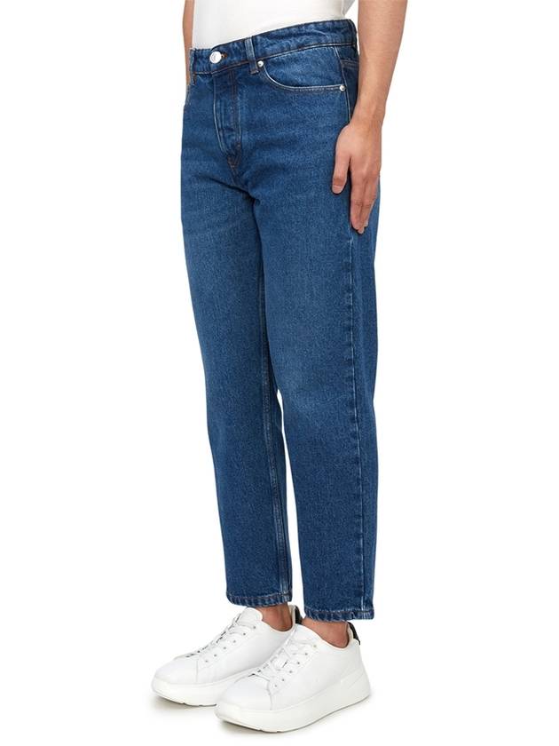 Low Rise Straight Jeans Blue - AMI - BALAAN 3