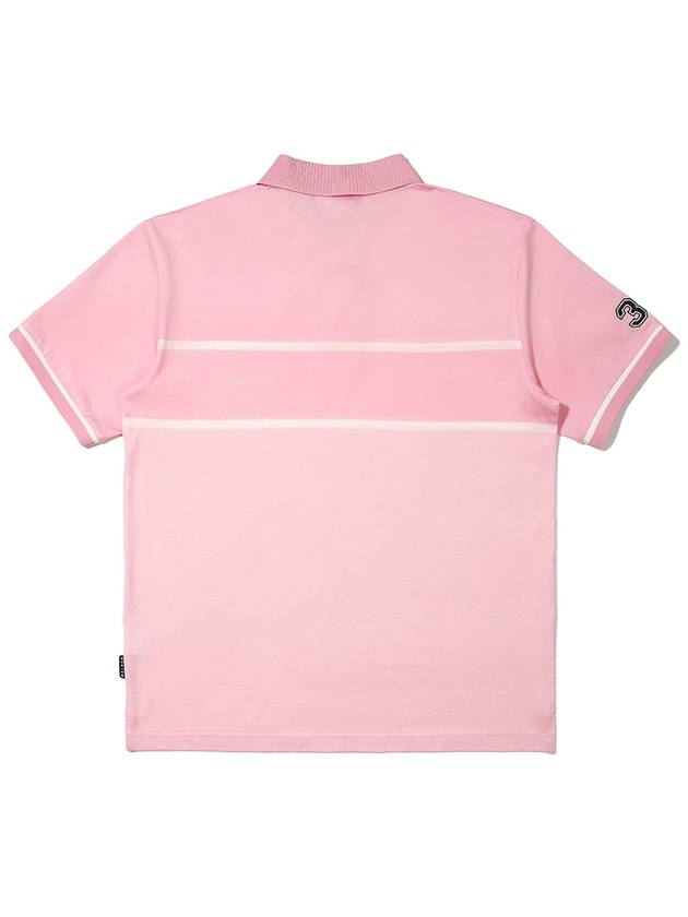 Malbon Script Polo T-Shirt PINK MAN M3221PTS23PNK - MALBON GOLF - BALAAN 3