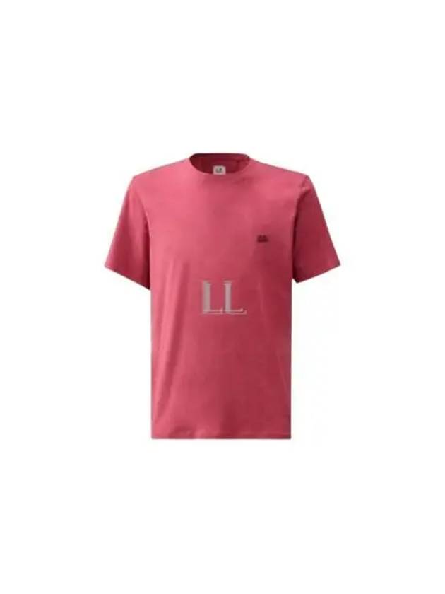 30/1 Jersey Logo Short Sleeve T-Shirt Pink - CP COMPANY - BALAAN 2