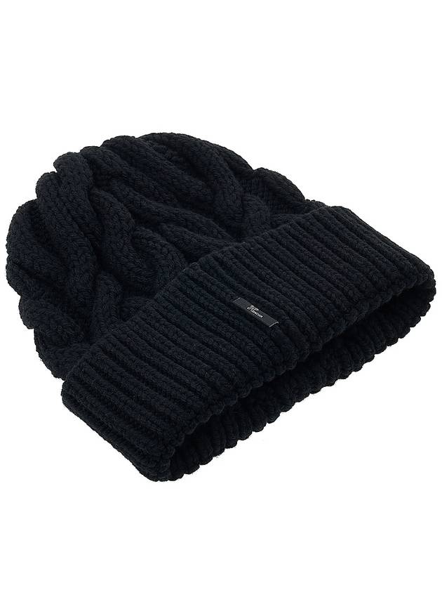 Grenoble Logo Patch Beanie 3B00014 M1172 999 - MONCLER - BALAAN 4