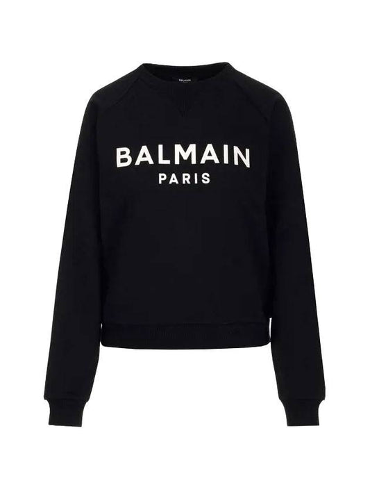 Logo Print Sweatshirt Black - BALMAIN - BALAAN 1