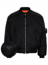 Re-Nylon Bomber Jacket Black - PRADA - BALAAN 2