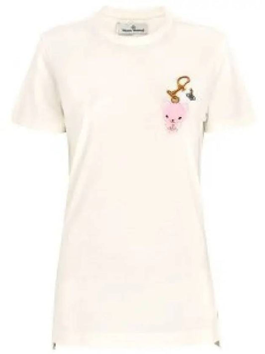 ORB Bear Short Sleeve T-Shirt White - VIVIENNE WESTWOOD - BALAAN 2