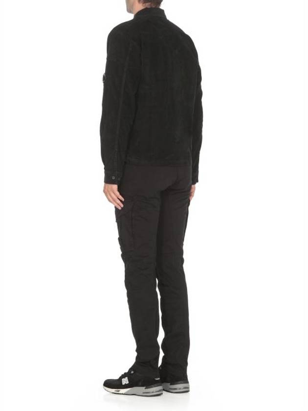 Corduroy Button Utility Shirt Jacket Black - CP COMPANY - BALAAN 5