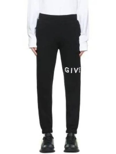 Logo Print Trousers Track Pants Black - GIVENCHY - BALAAN 2